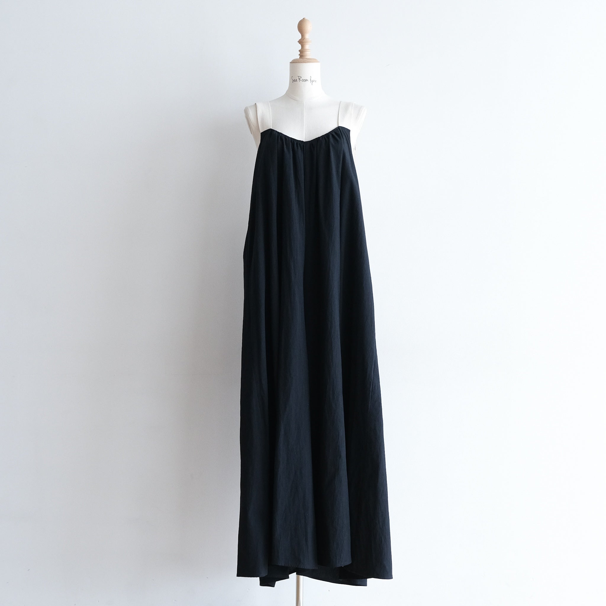 Cotton LongストラップBack Uサロペット