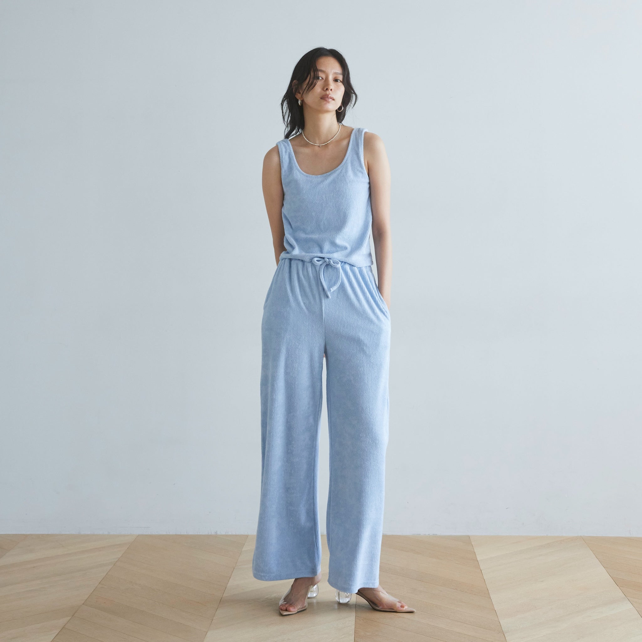 Ripple pile easy pants