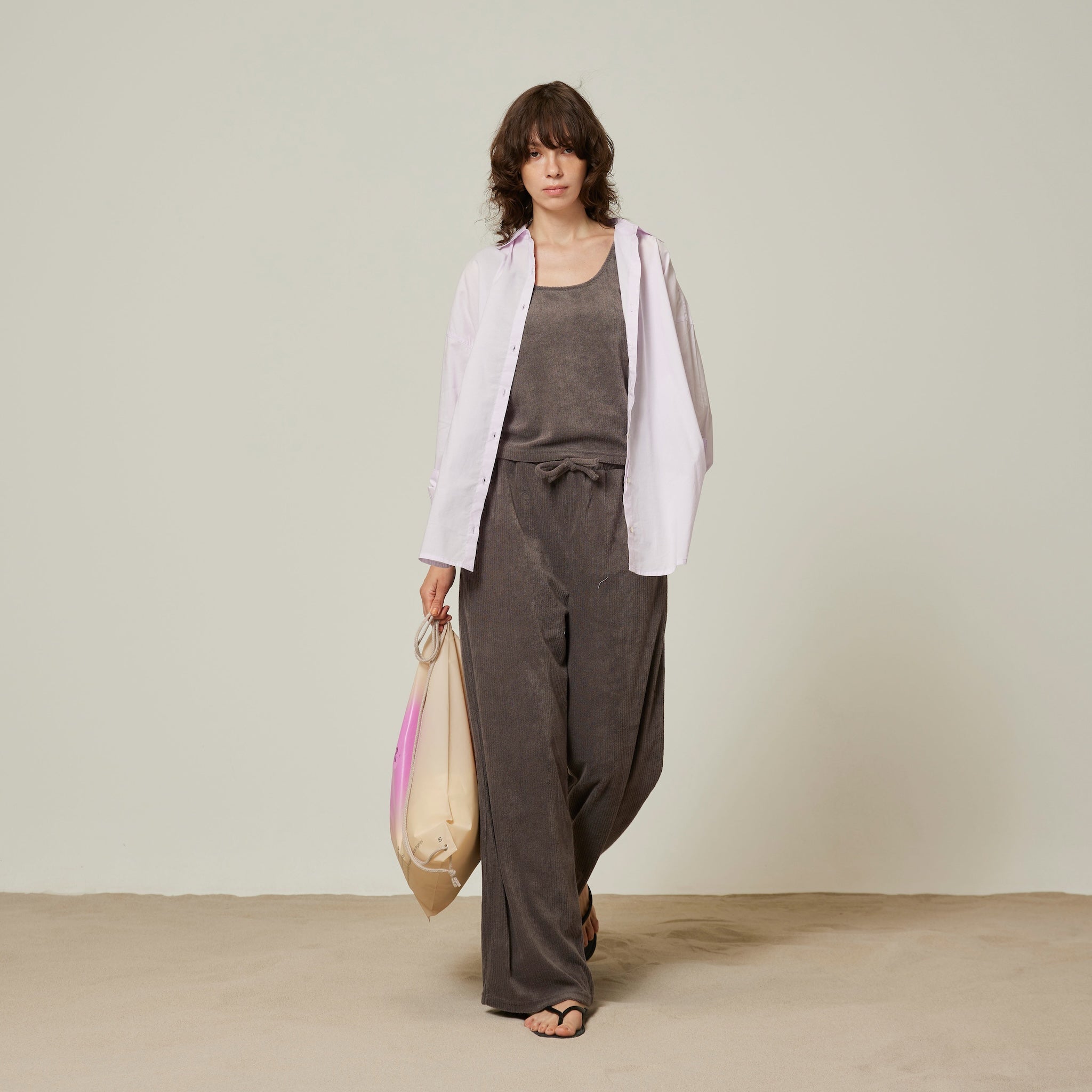 Ripple pile easy pants