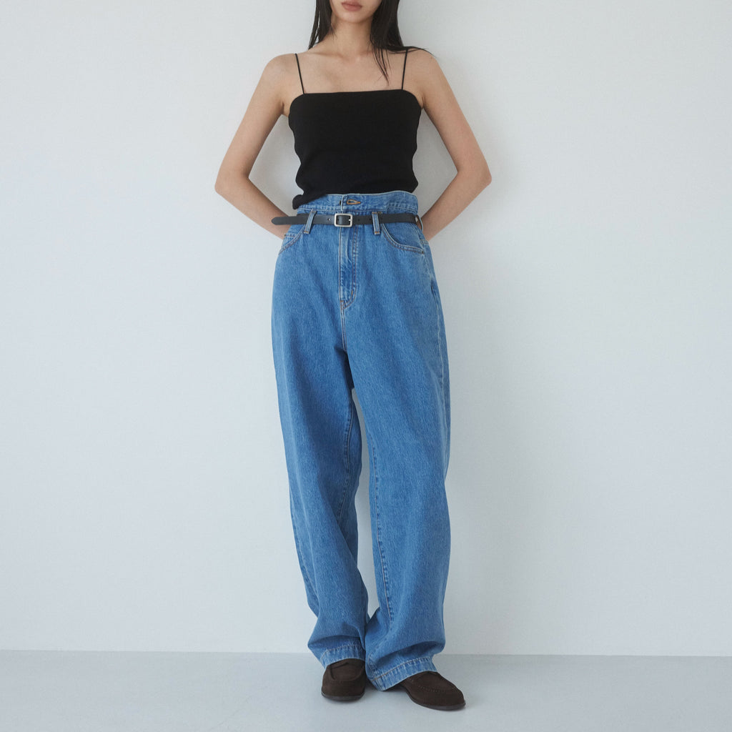 Sea Room Lynn ワイドレッグデニムヴィンテージライトブルー ONE POINT TECHNIQUE ITEM – Sea Room lynn