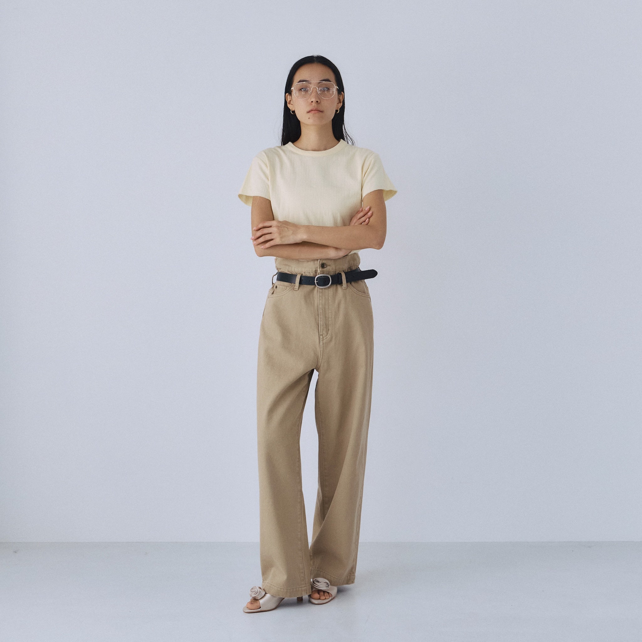 オーバーウエストワイドデニム SRN05