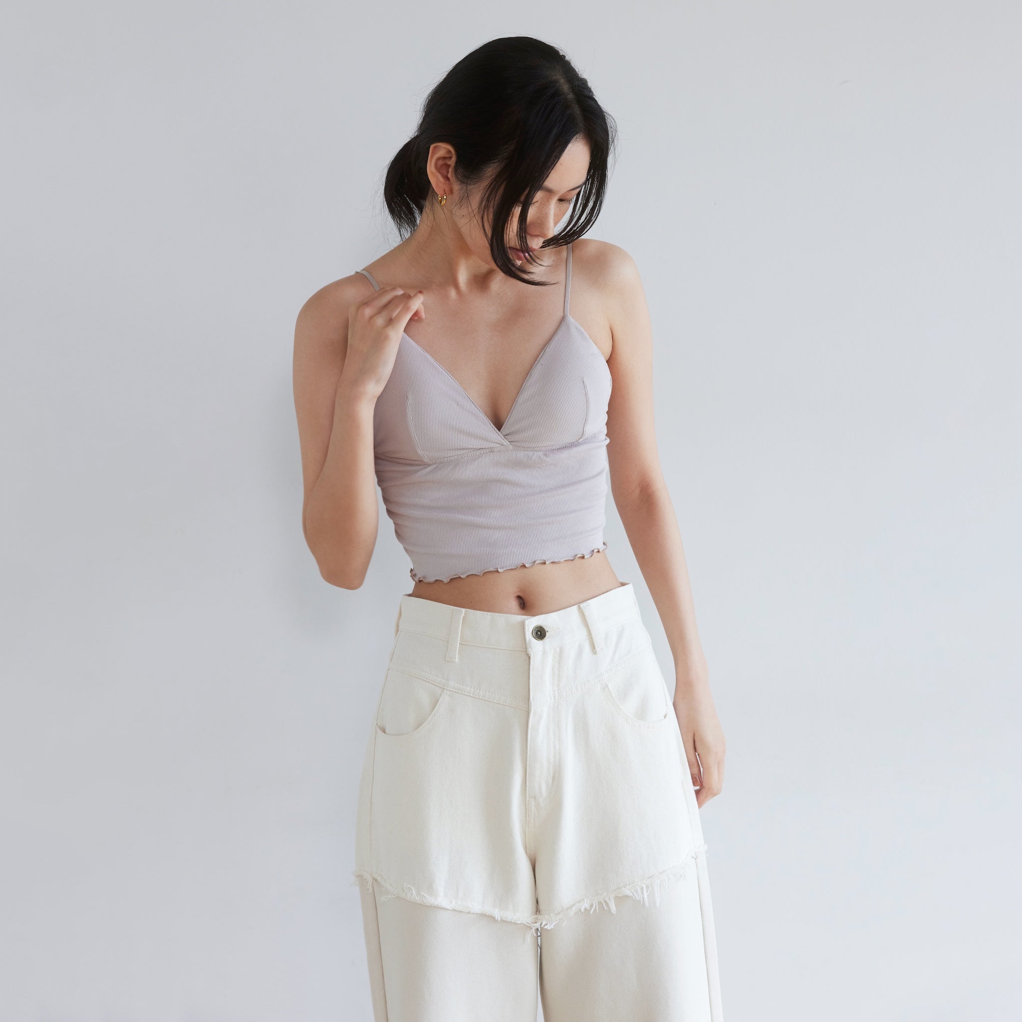 Basic Triangle RIB BRAキャミソール