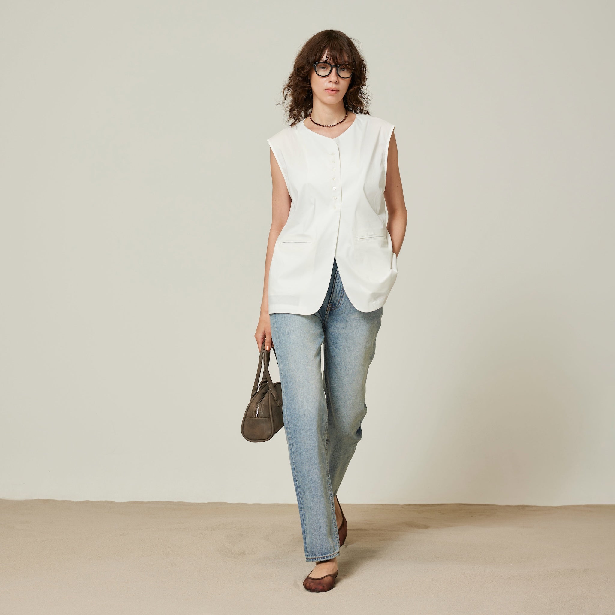 MATERIAL MEDIUMシャツベスト