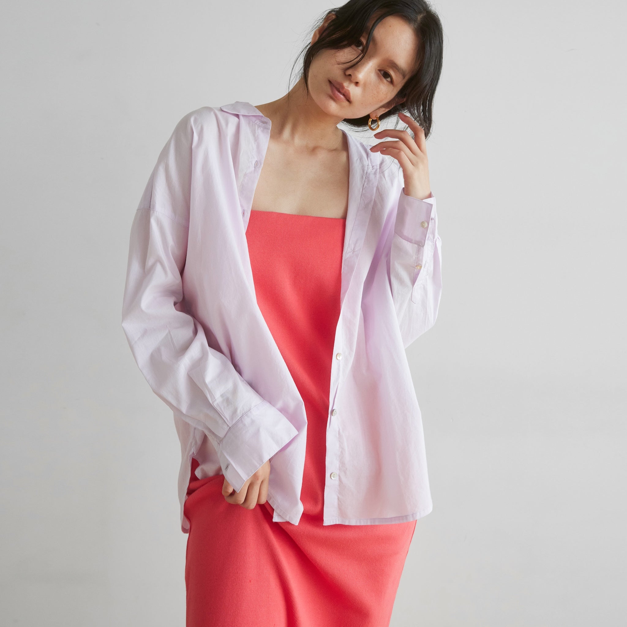 ECO FABRIC cotton loose shirt