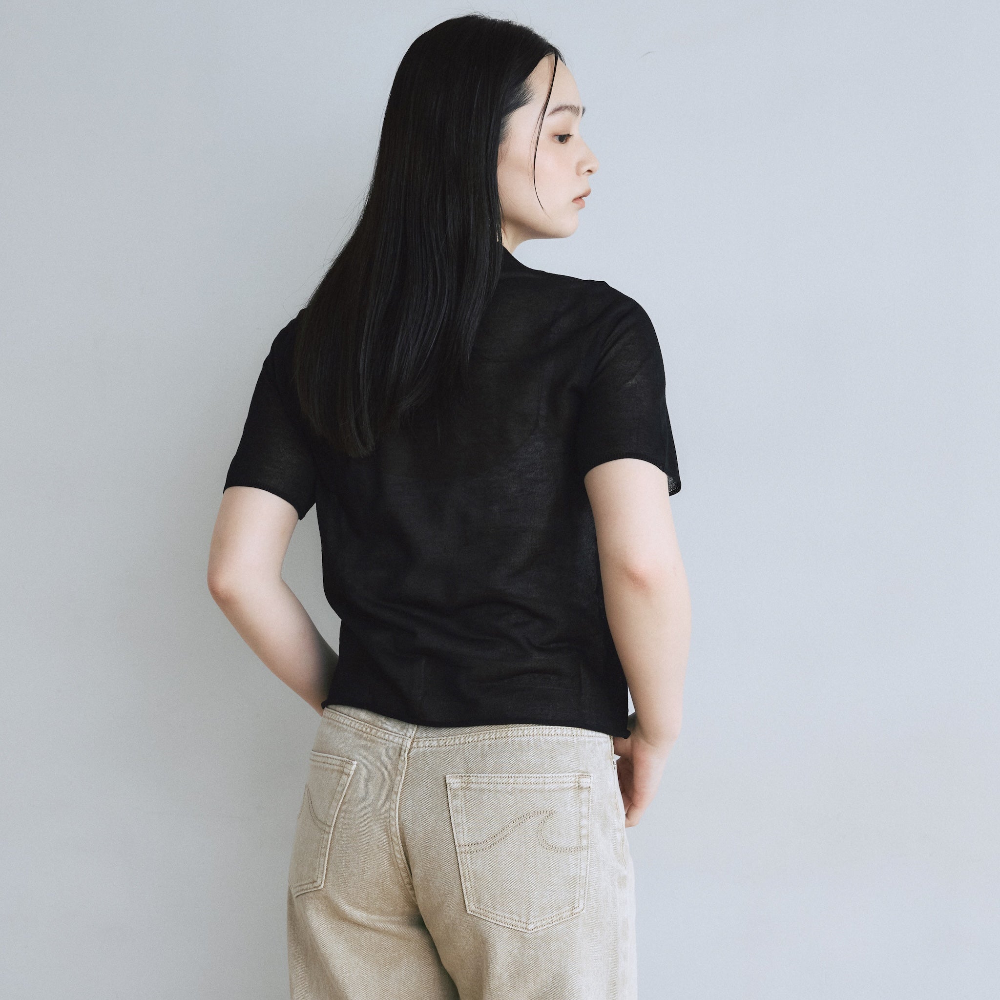 searoomlyn スカラップニットzipトップス SeaRoomlynn - 【Searoomlynn ハーフジップ】スカラップKNIT zip