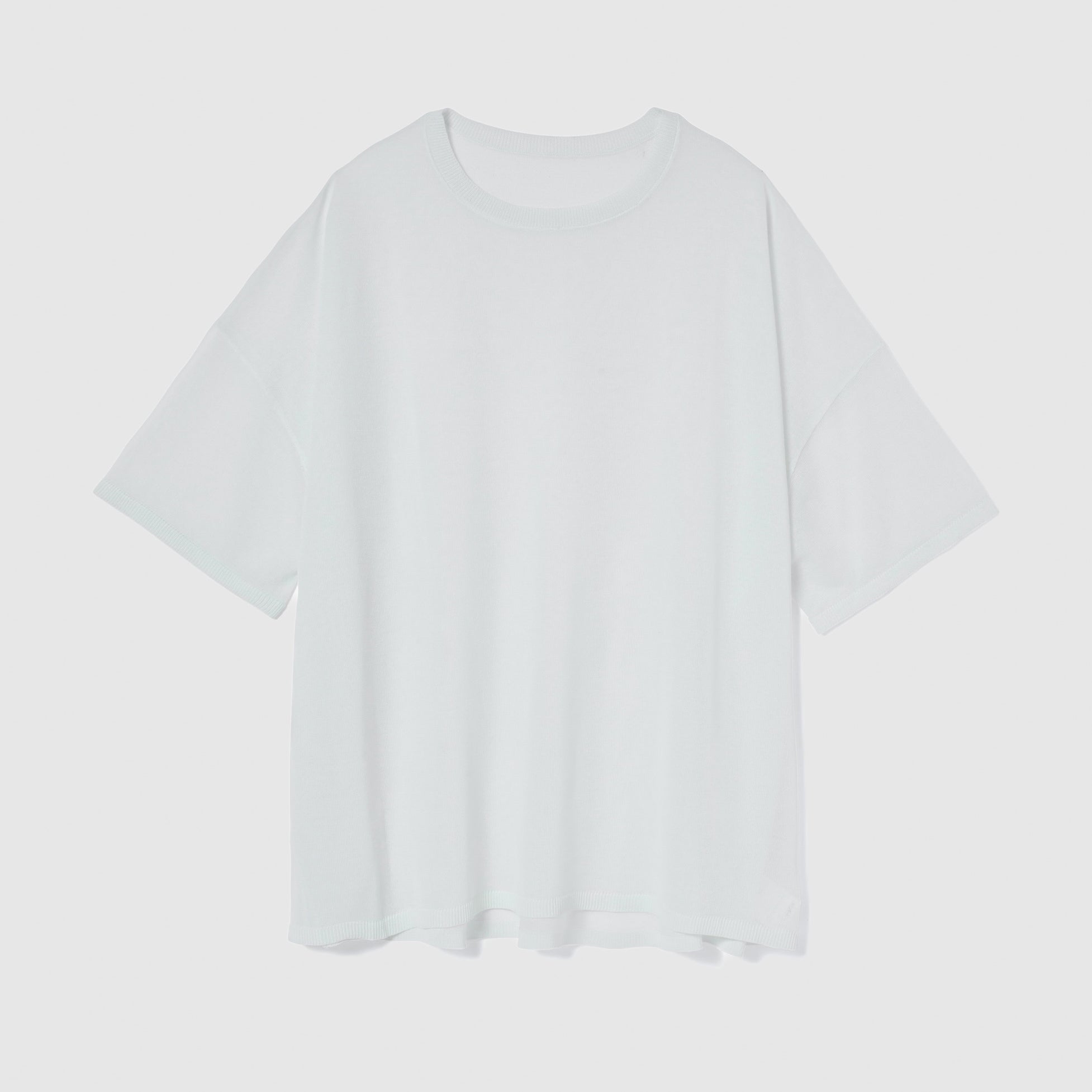 Drytouch sheer knit loose T-shirt