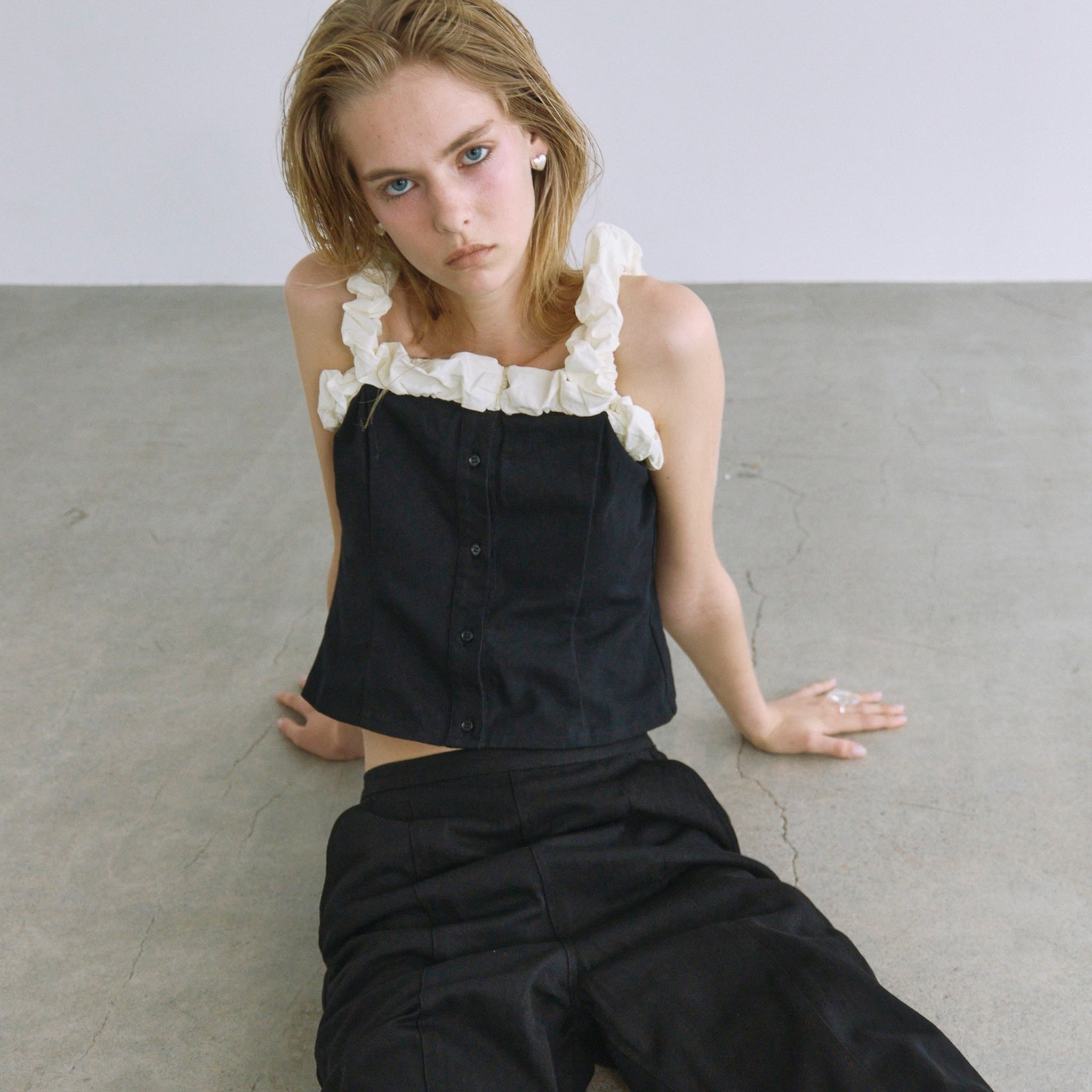 2way Shoulder Frill Bustier