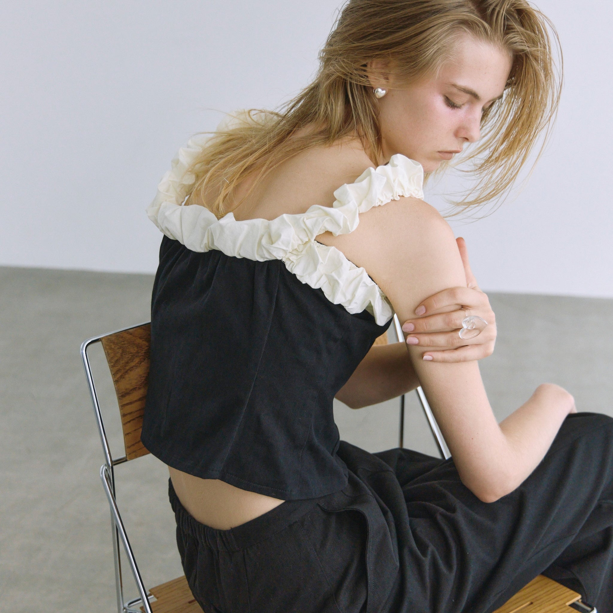 2way Shoulder Frill Bustier