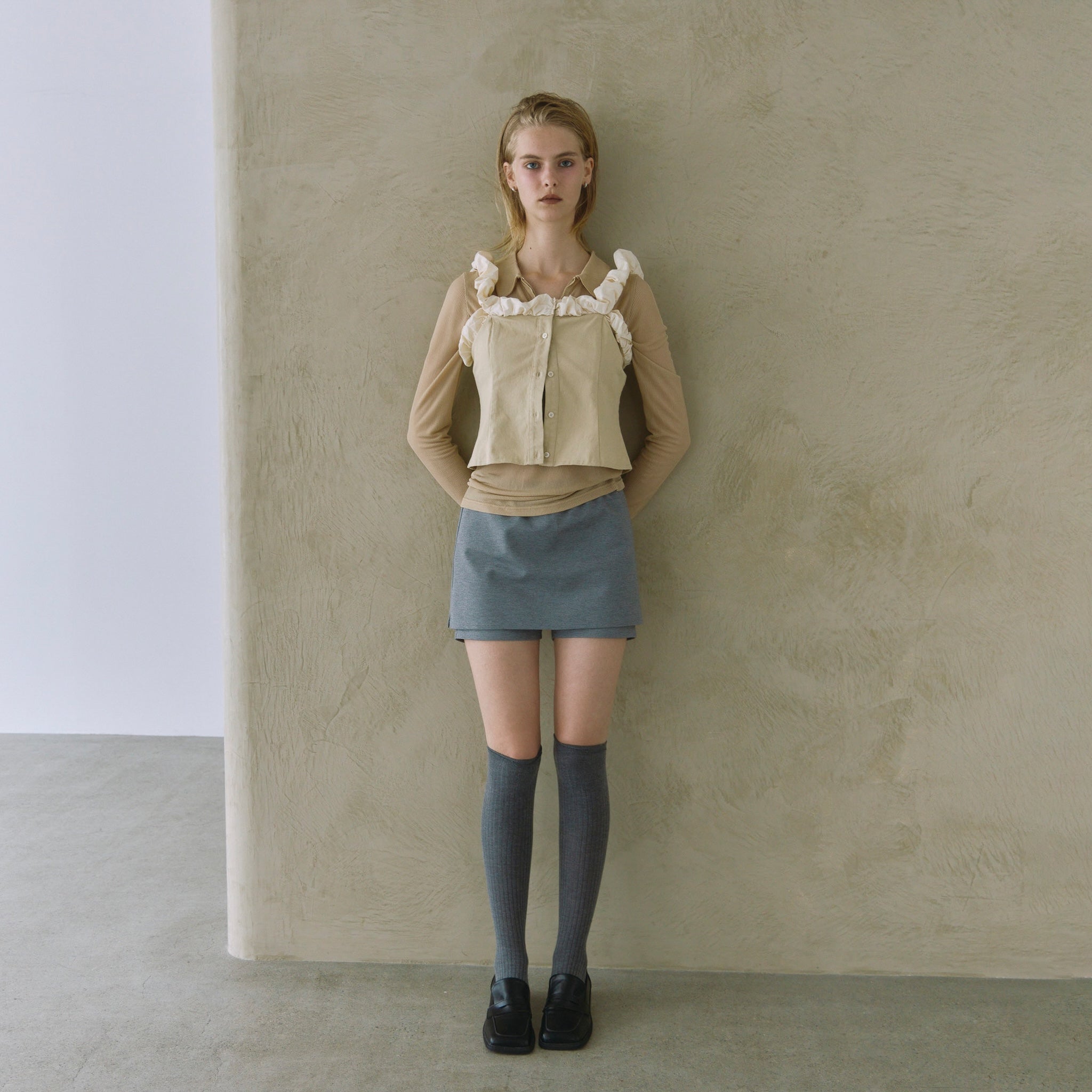 2way Shoulder Frill Bustier