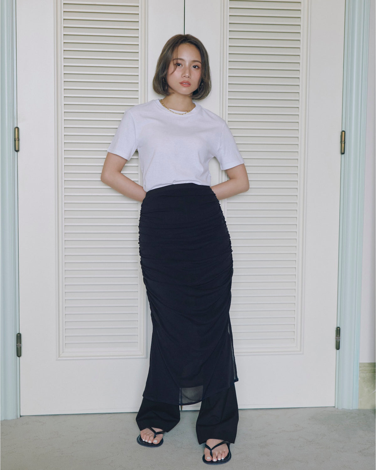 collab BasicクルーTシャツ