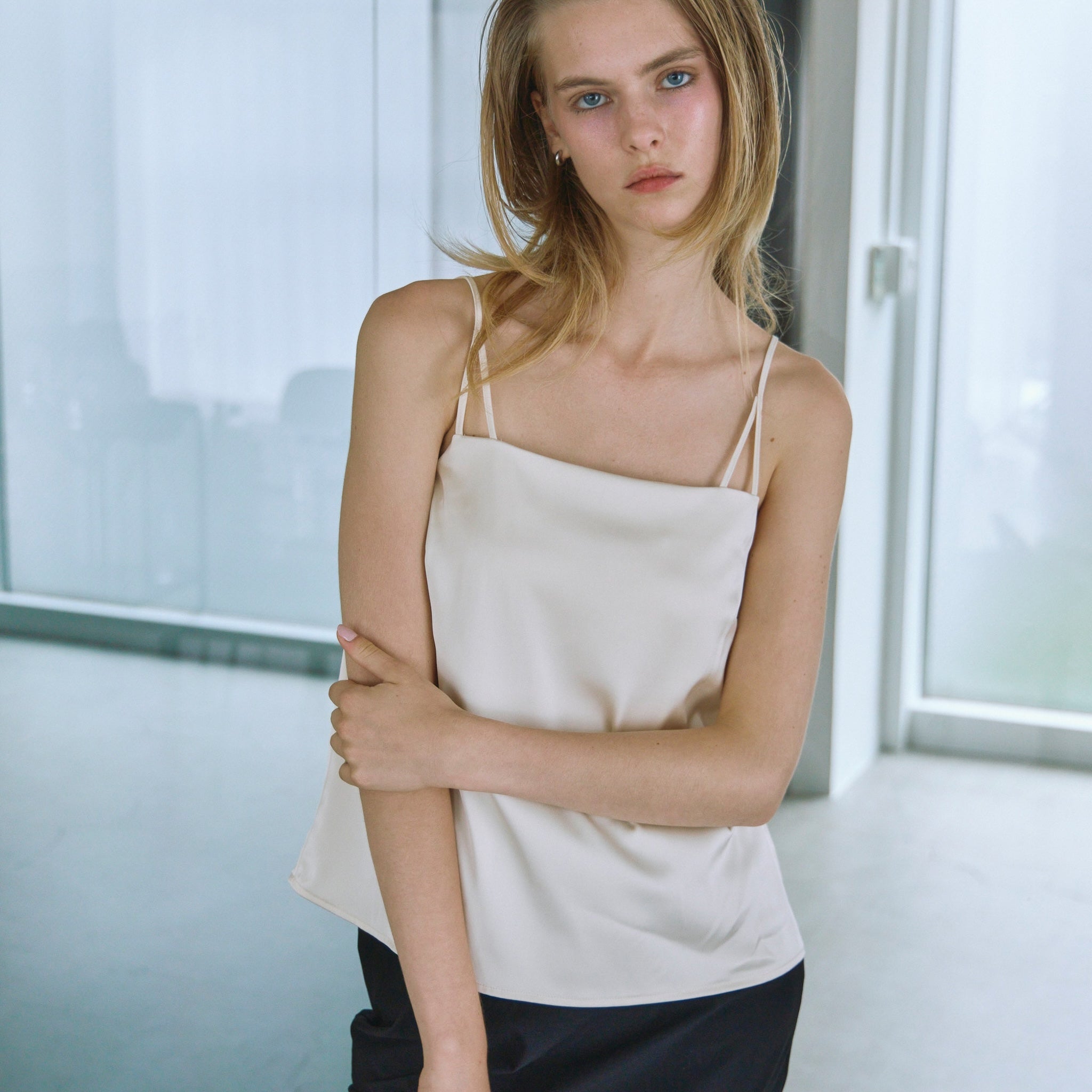 Padded Satin Basic Camisole