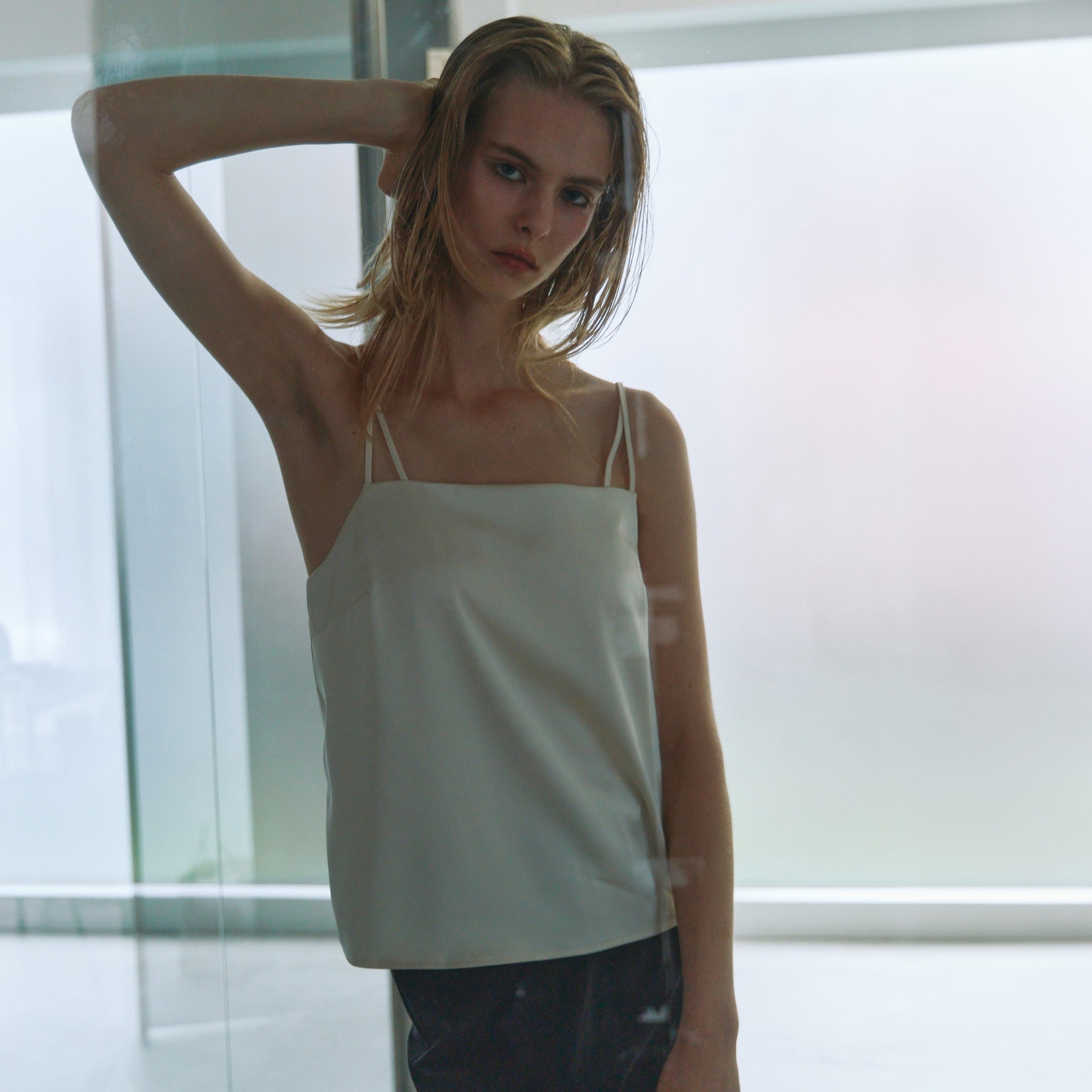 Padded Satin Basic Camisole