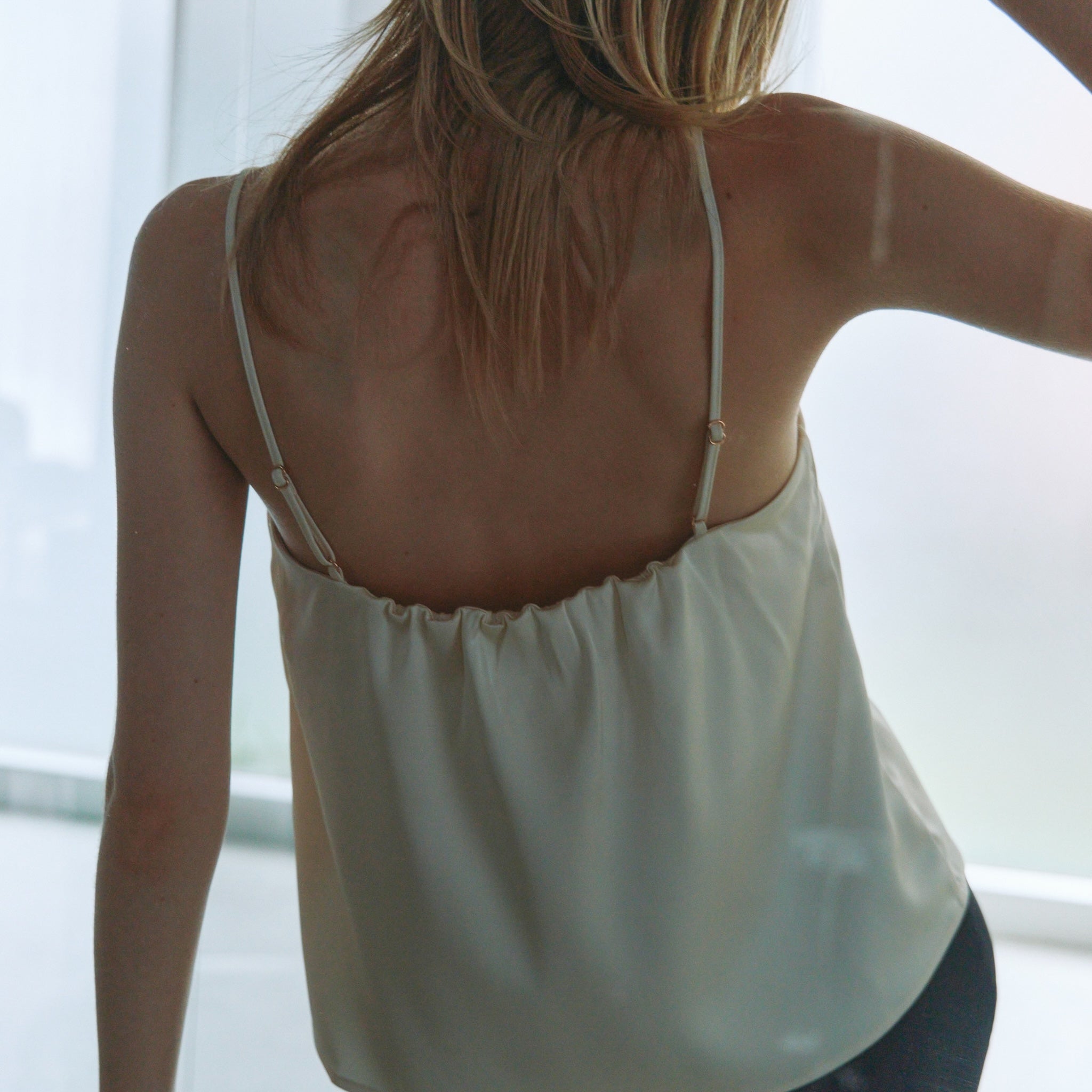 Padded Satin Basic Camisole