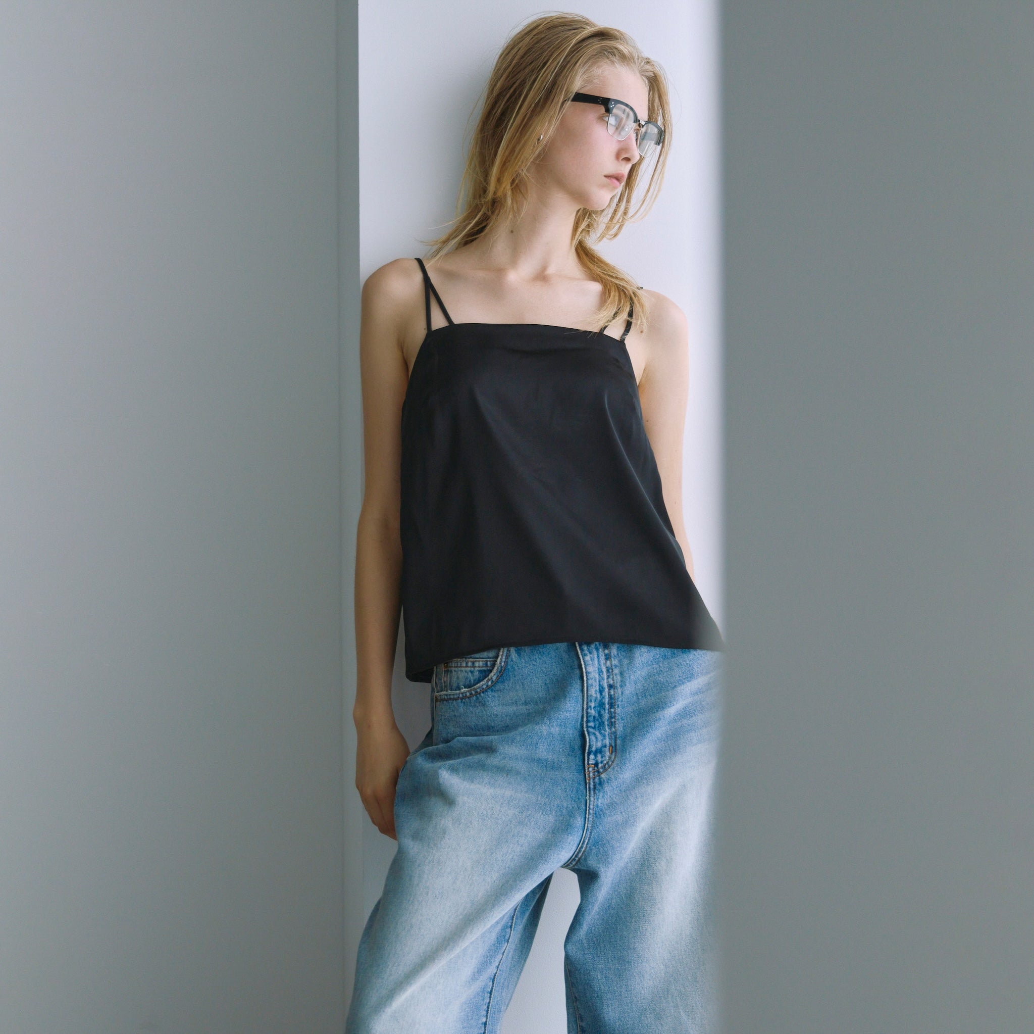 Padded Satin Basic Camisole