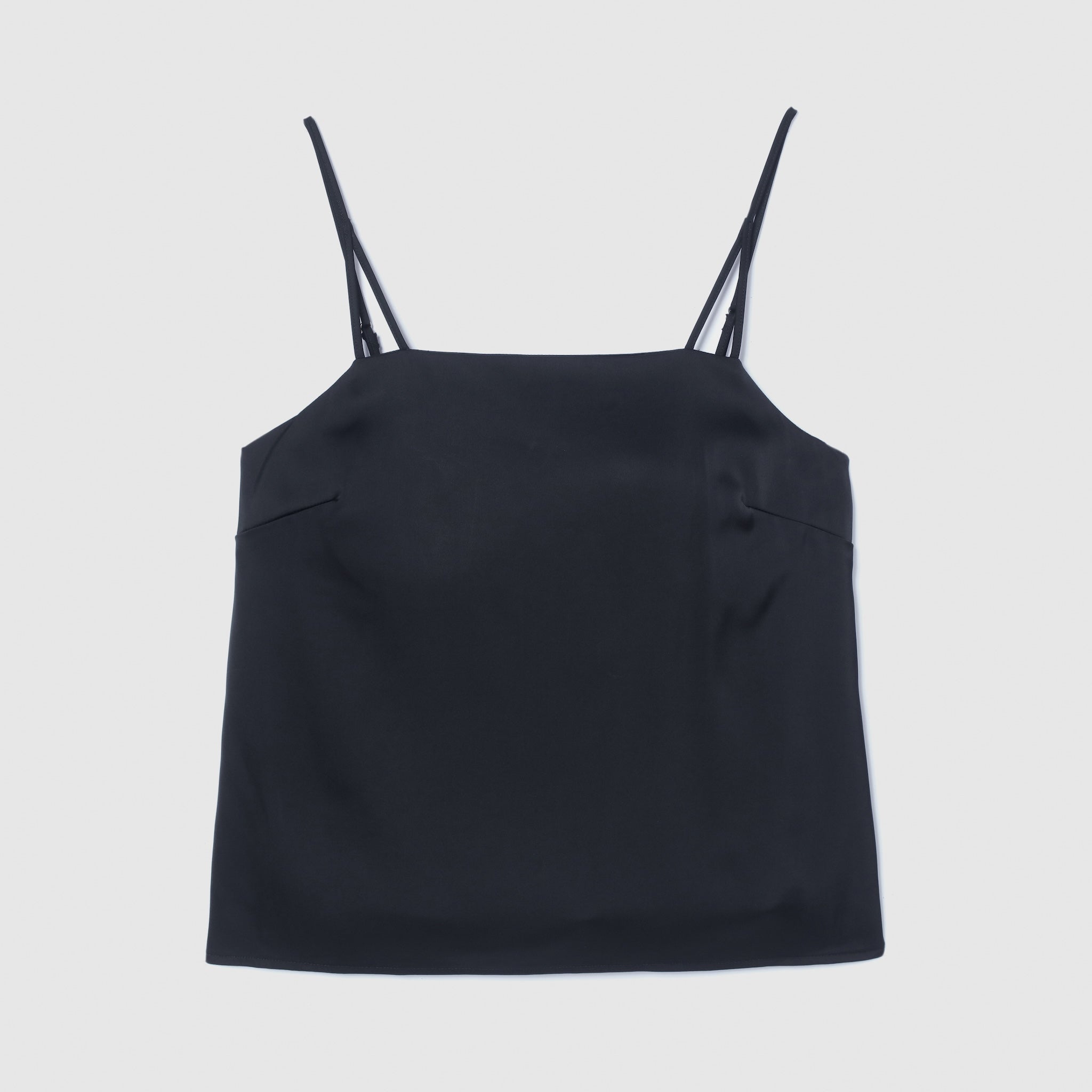 louren satin tie camisole サテンタイキャミソール パッドinサテンBasicキャミソール