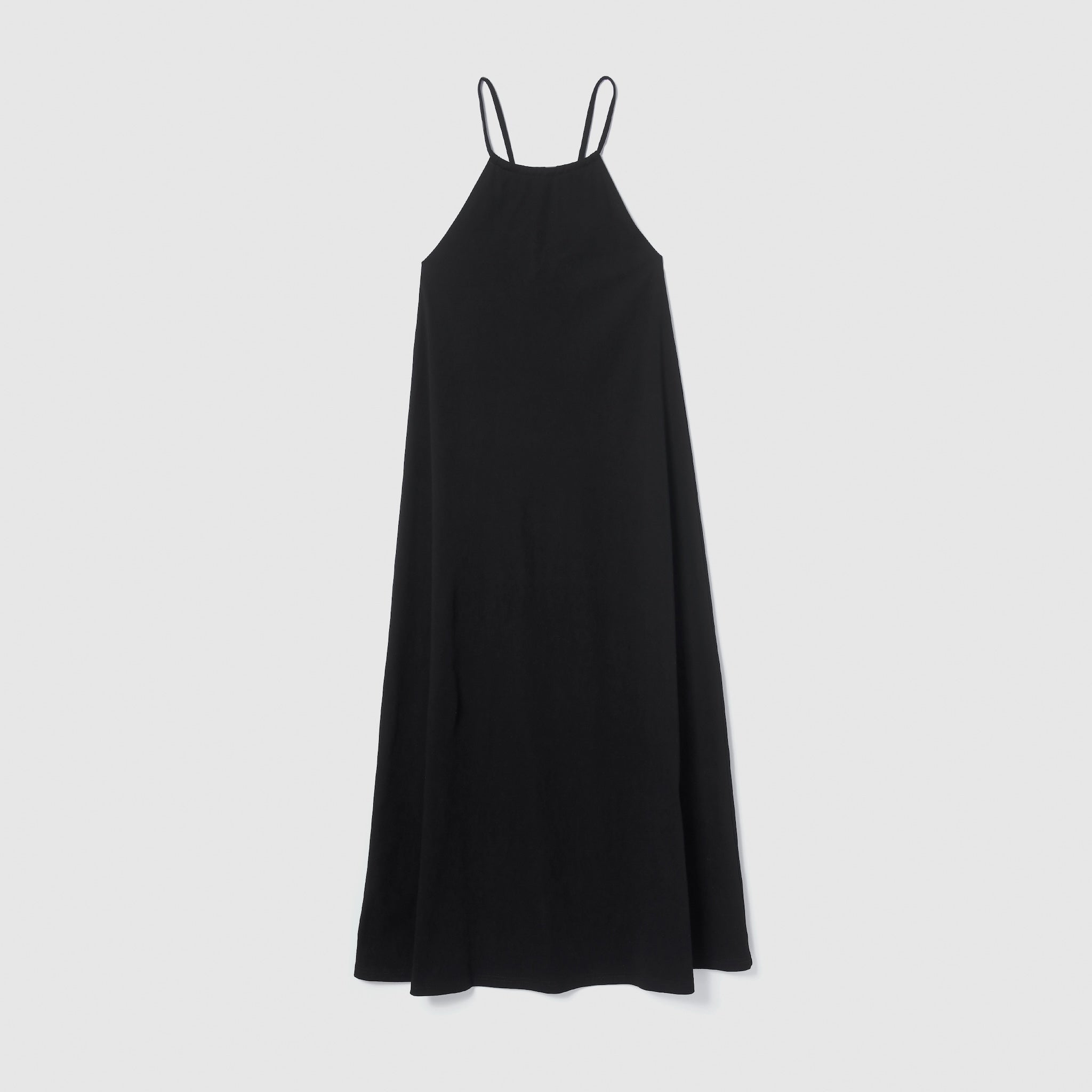 Silk-satin cotton flare dress