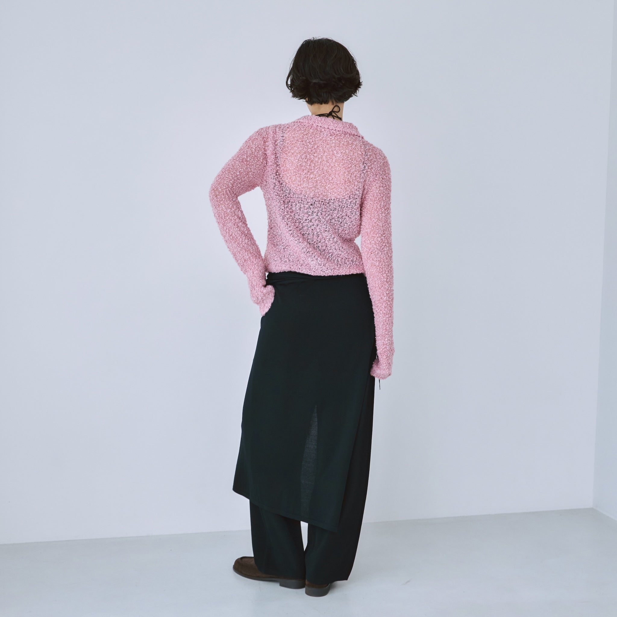 Wrapスカーフニットパンツ