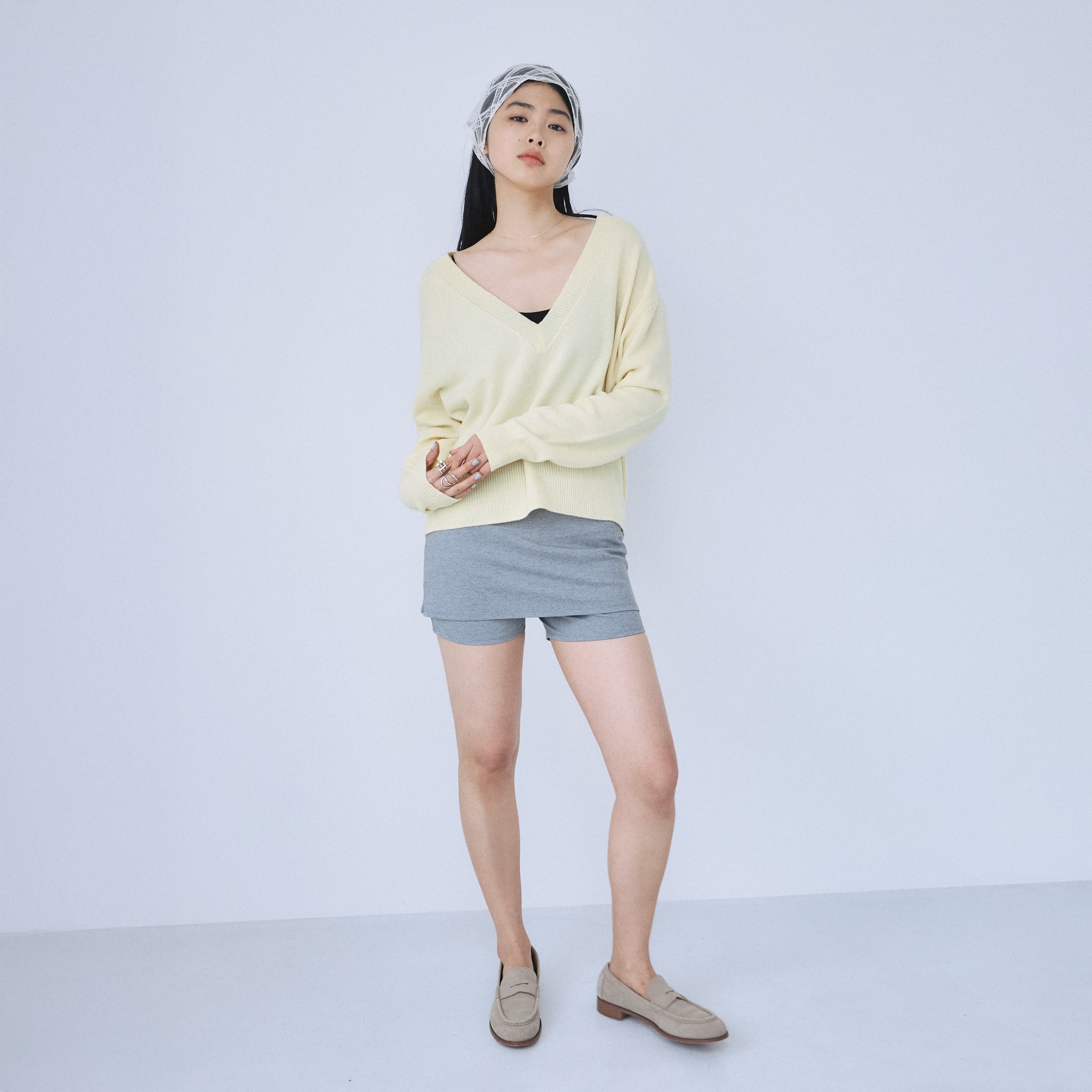 スカートwithハーフレギンス