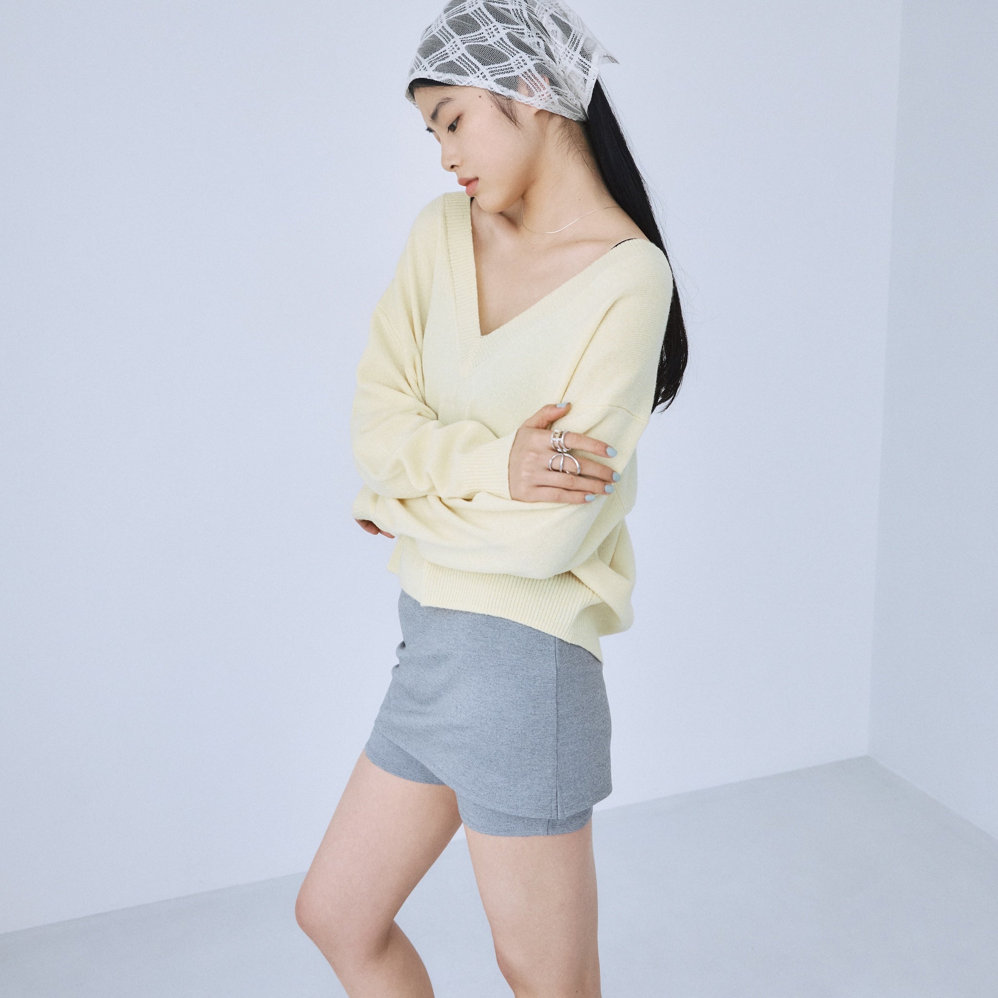 スカートwithハーフレギンス