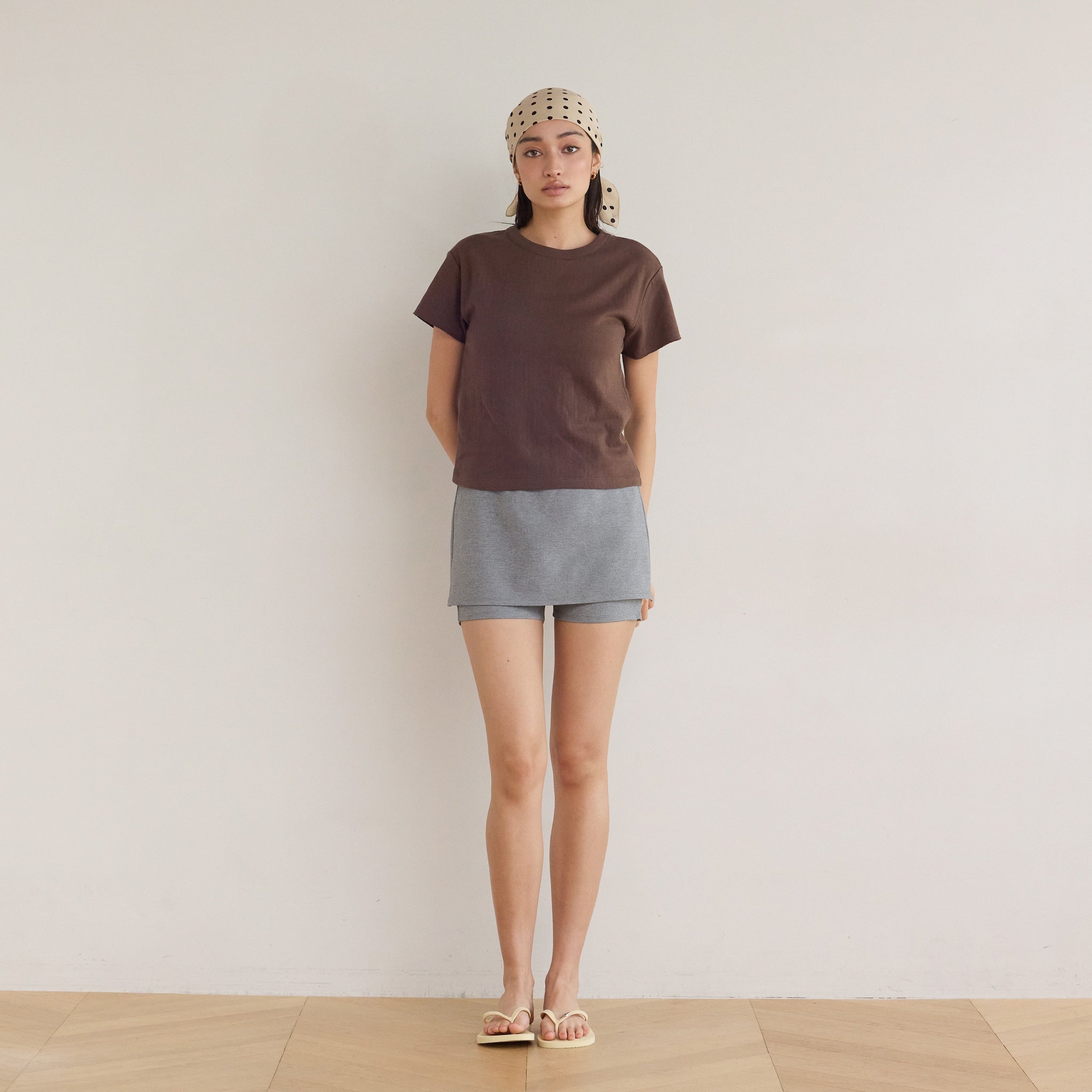 Skirt with half leggings