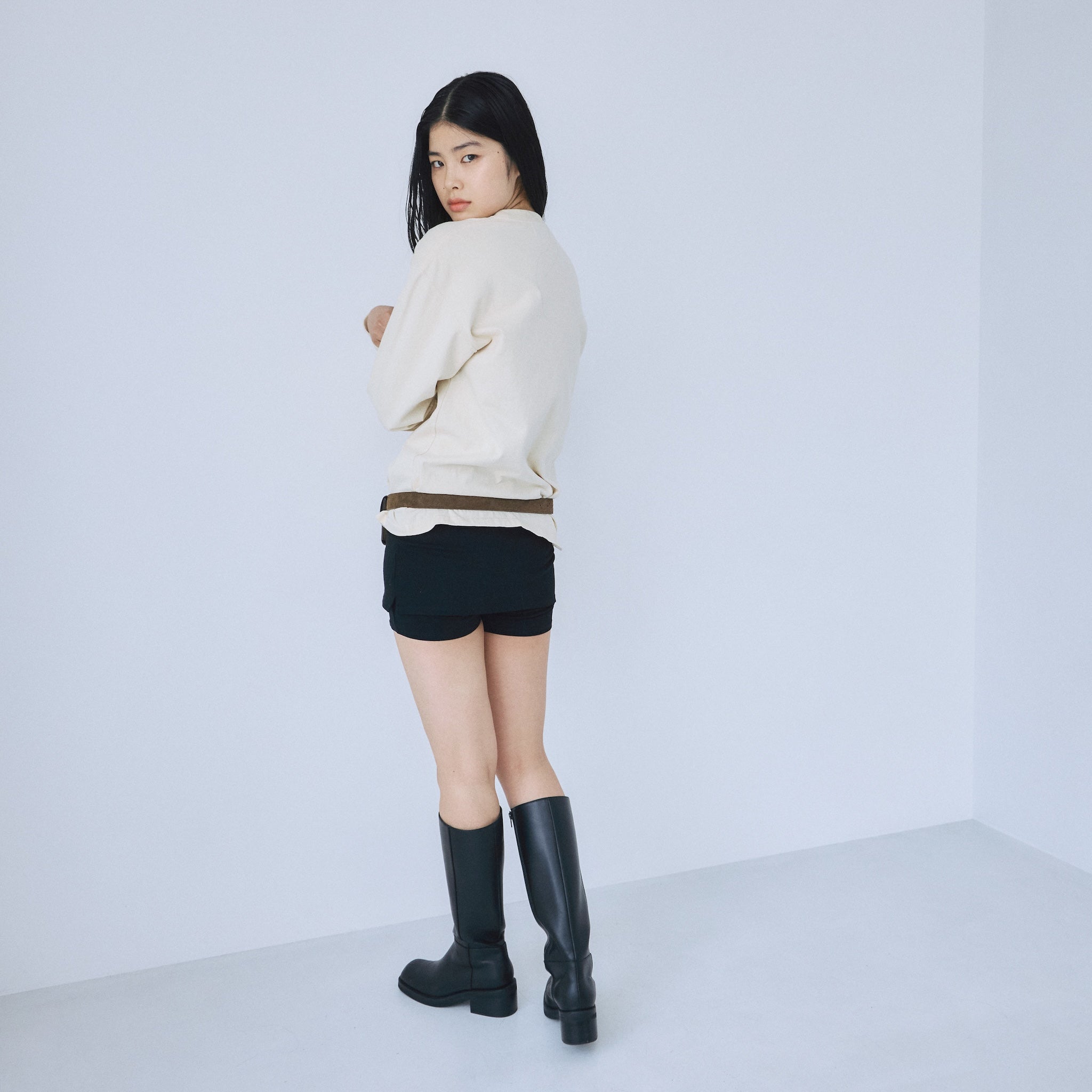 スカートwithハーフレギンス