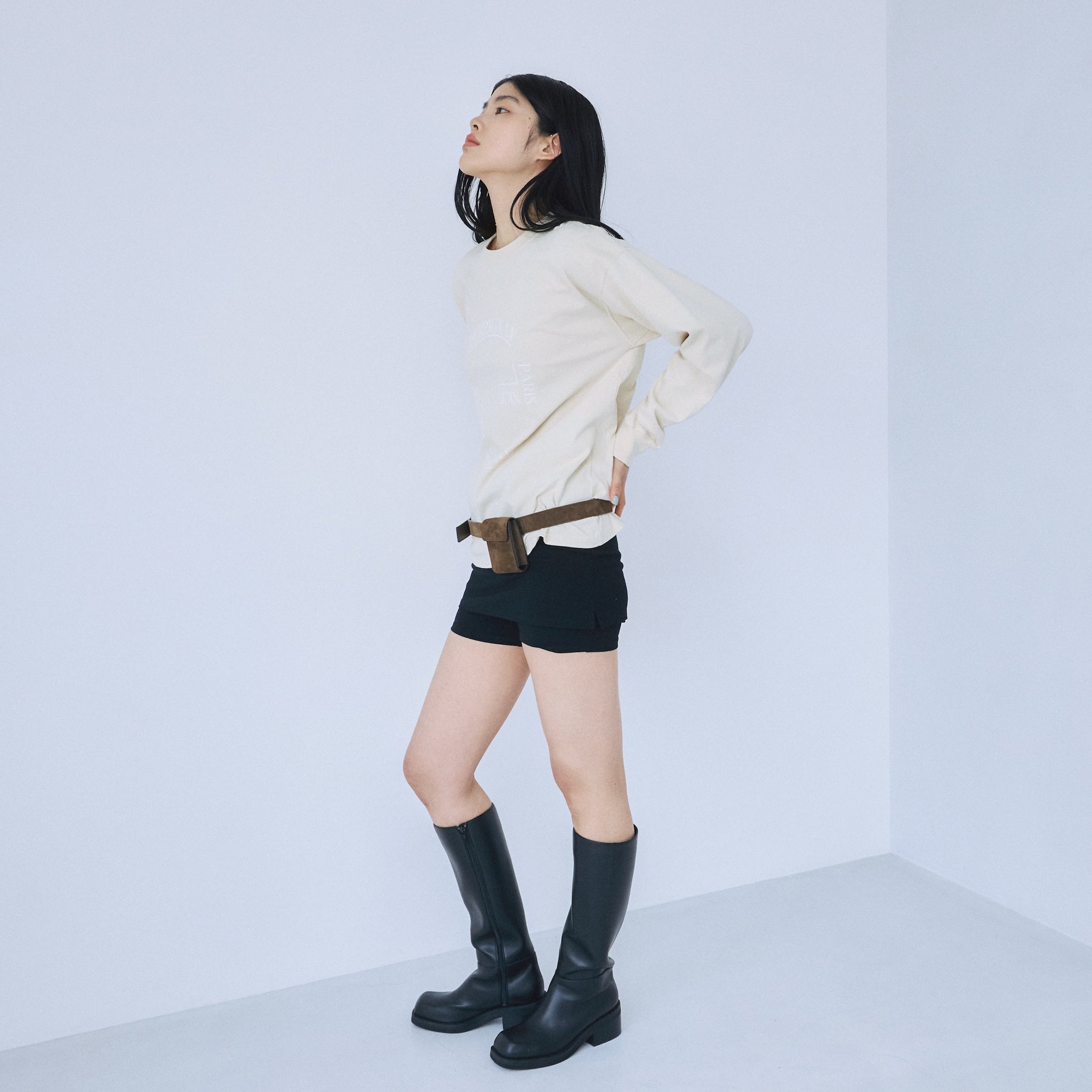 スカートwithハーフレギンス