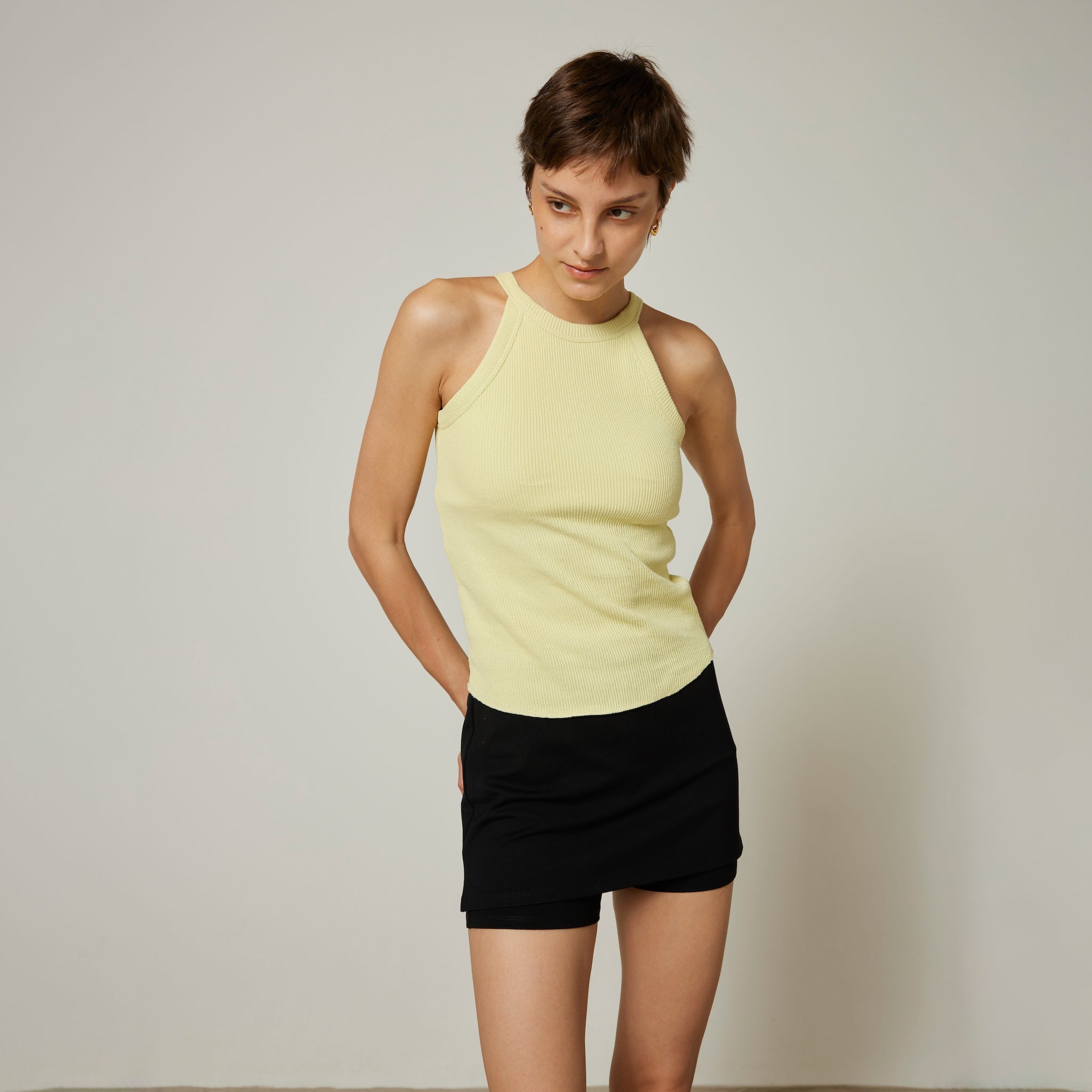Skirt with half leggings