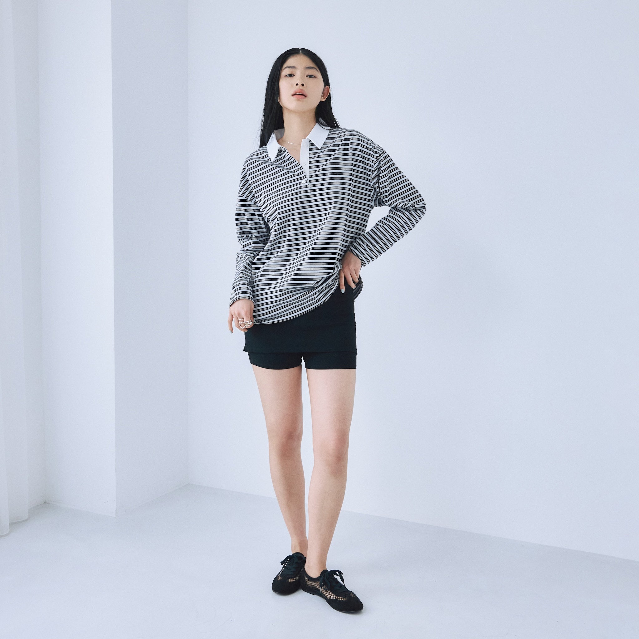 スカートwithハーフレギンス