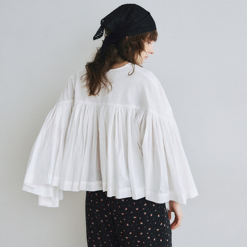 Gathered volume airy top