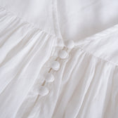 Gathered volume airy top