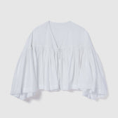 Gathered volume airy top
