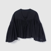 Gathered volume airy top