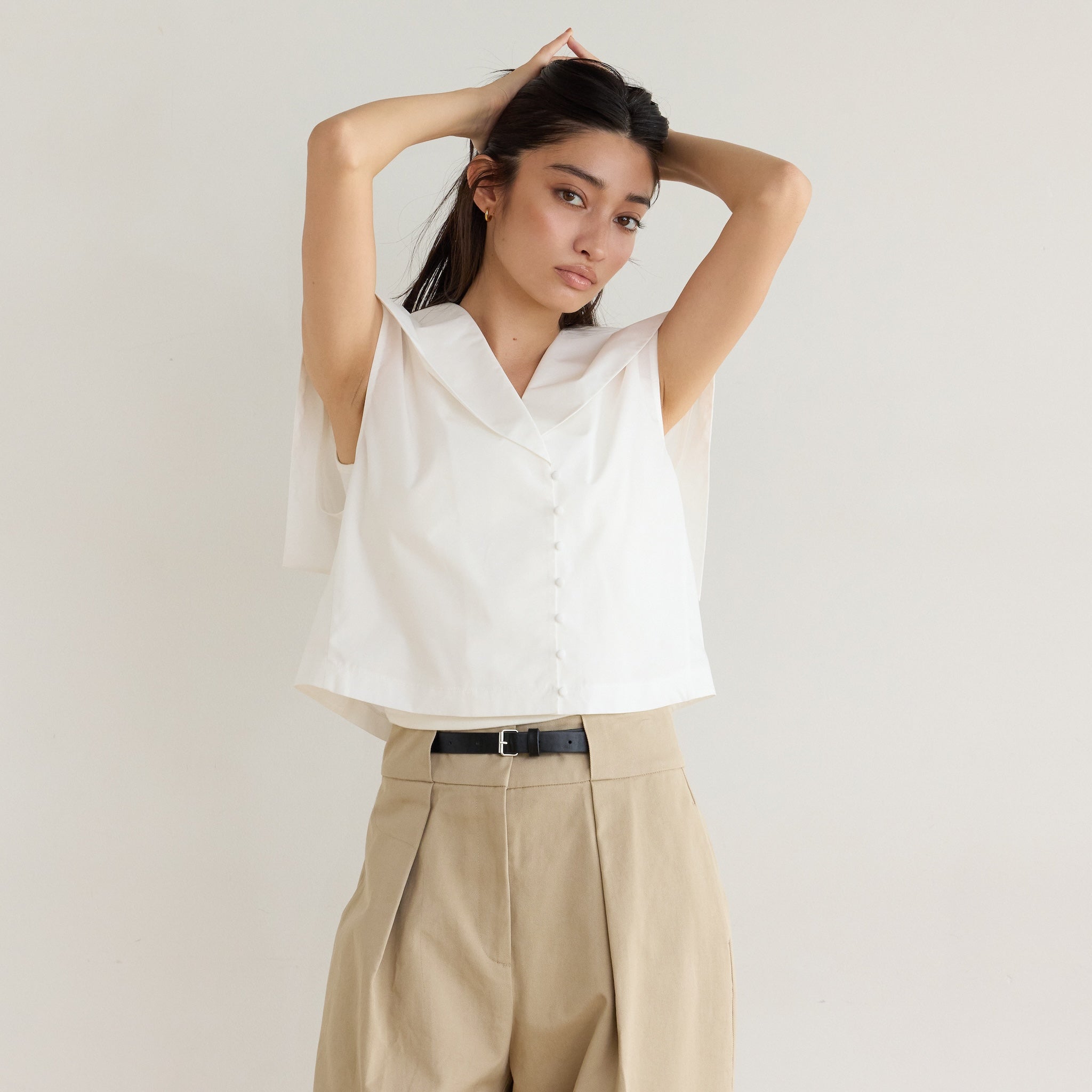 セーラーcollarショートベスト