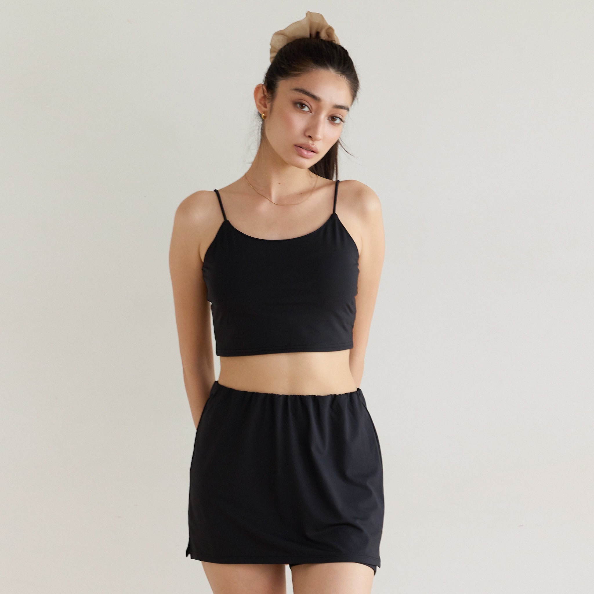 UV Cut Quick Dry Padded Spaghetti Strap Bra