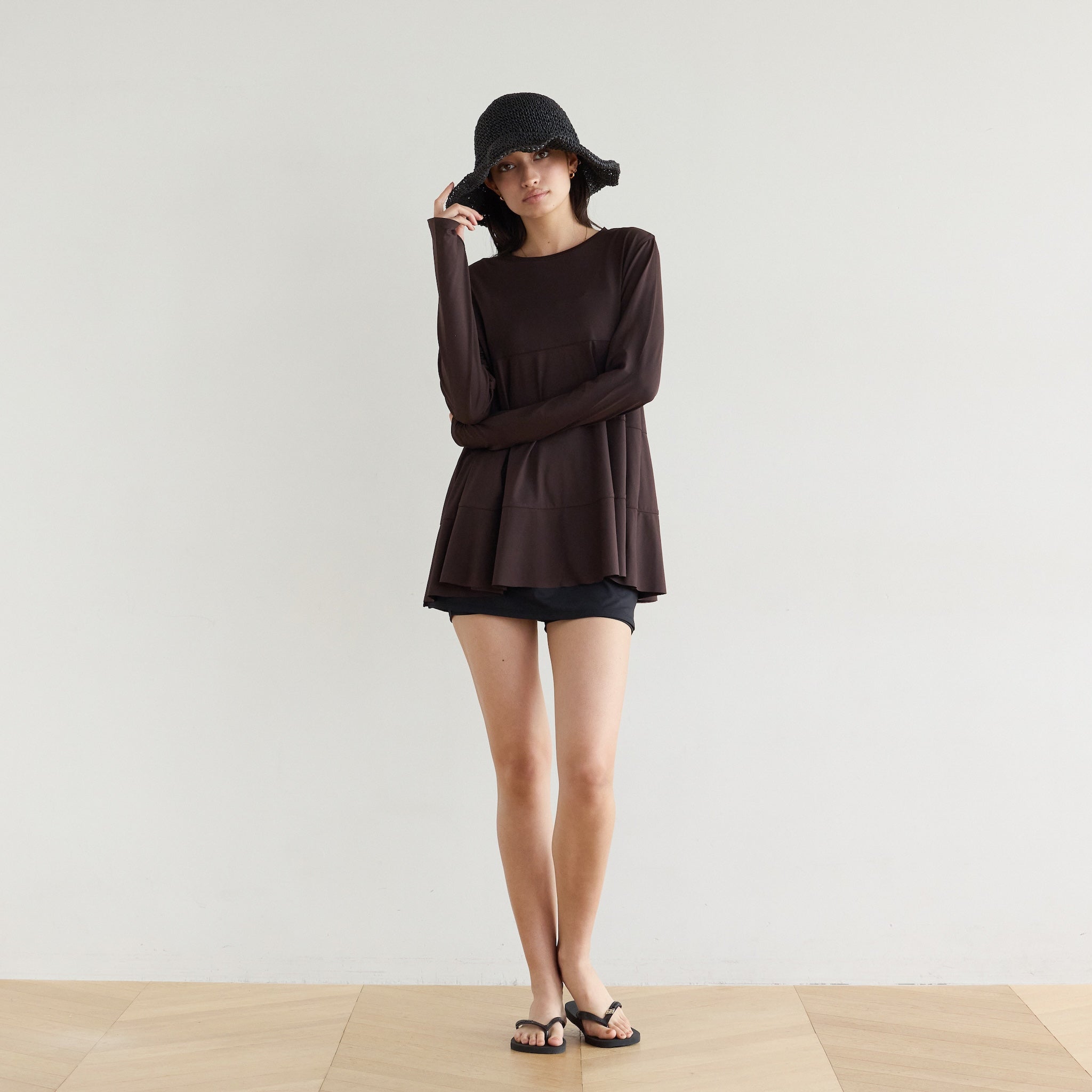 UV protection quick-dry flare rash top