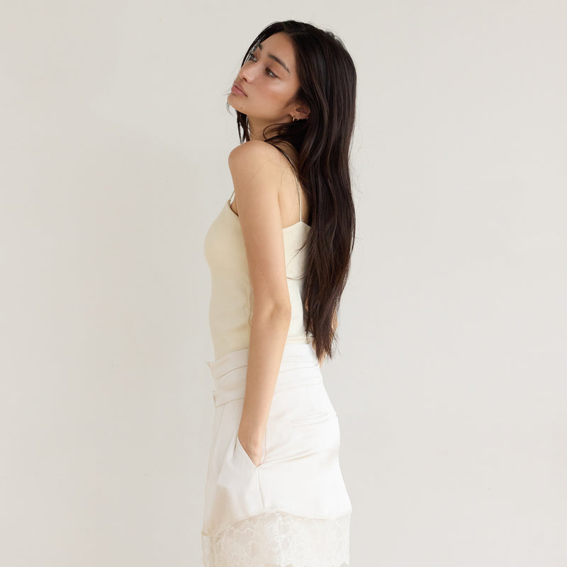 FitパッドマシュマロSoft RIB Basicキャミ