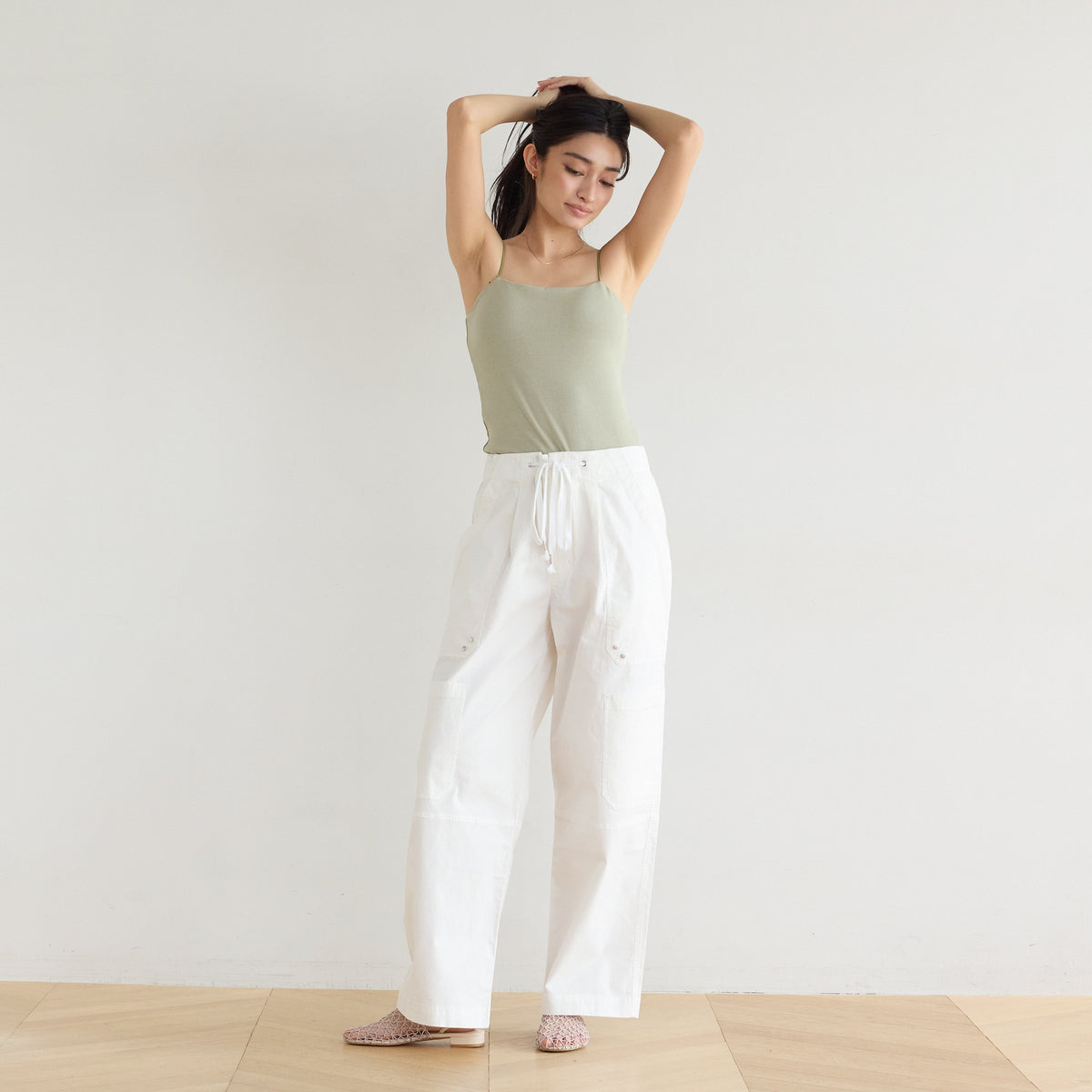 FitパッドマシュマロSoft RIB Basicキャミ