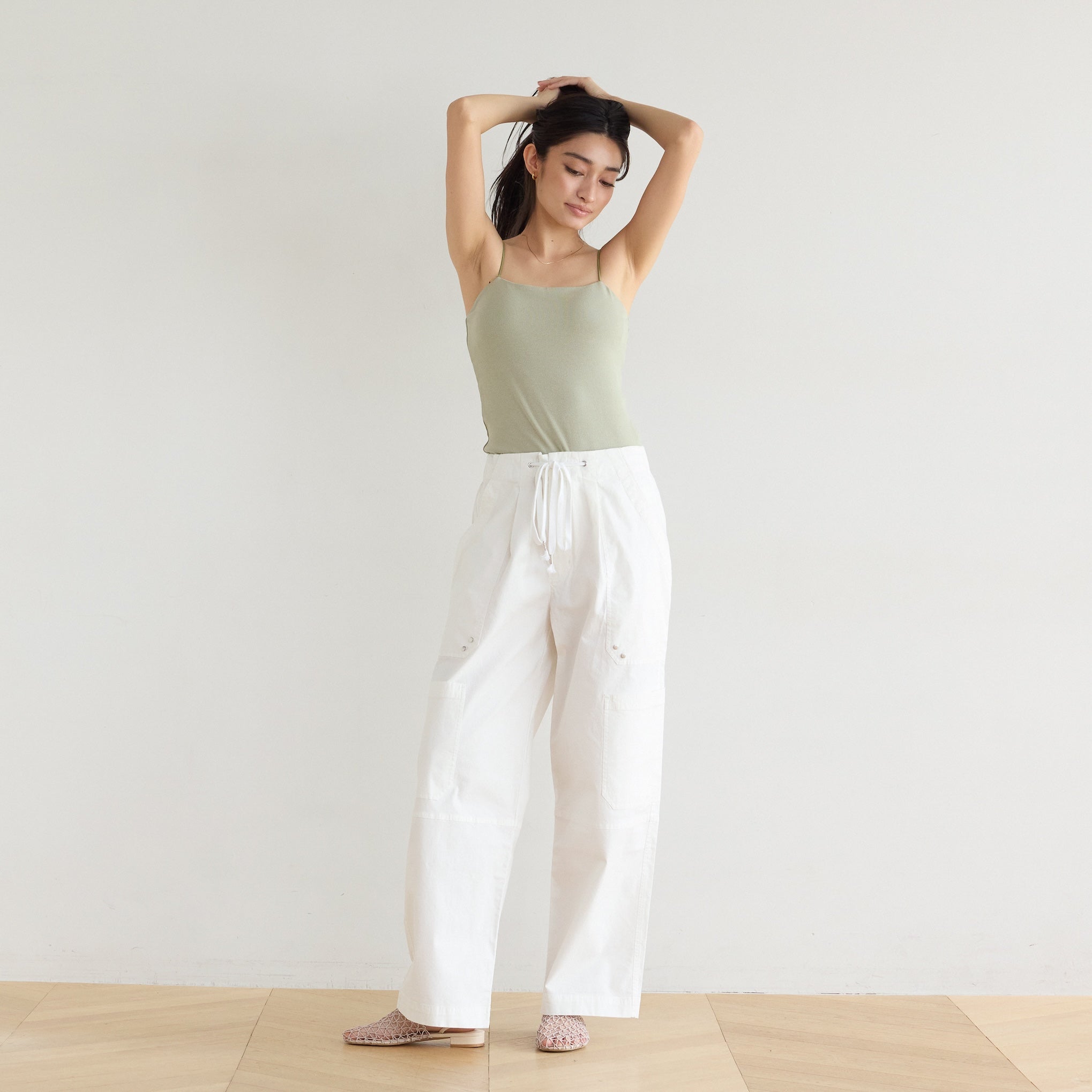 FitパッドマシュマロSoft RIB Basicキャミ