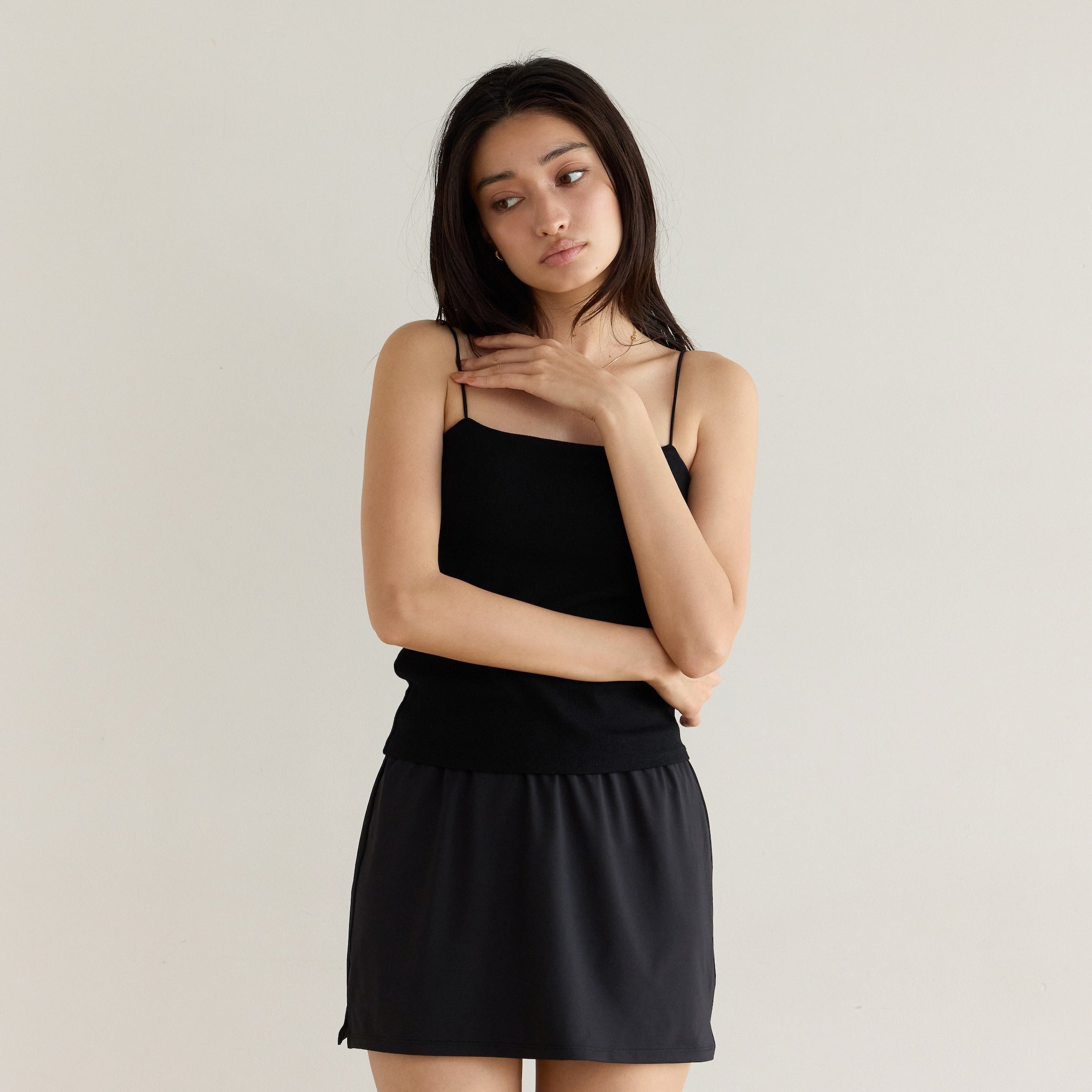 FitパッドマシュマロSoft RIB Basicキャミ