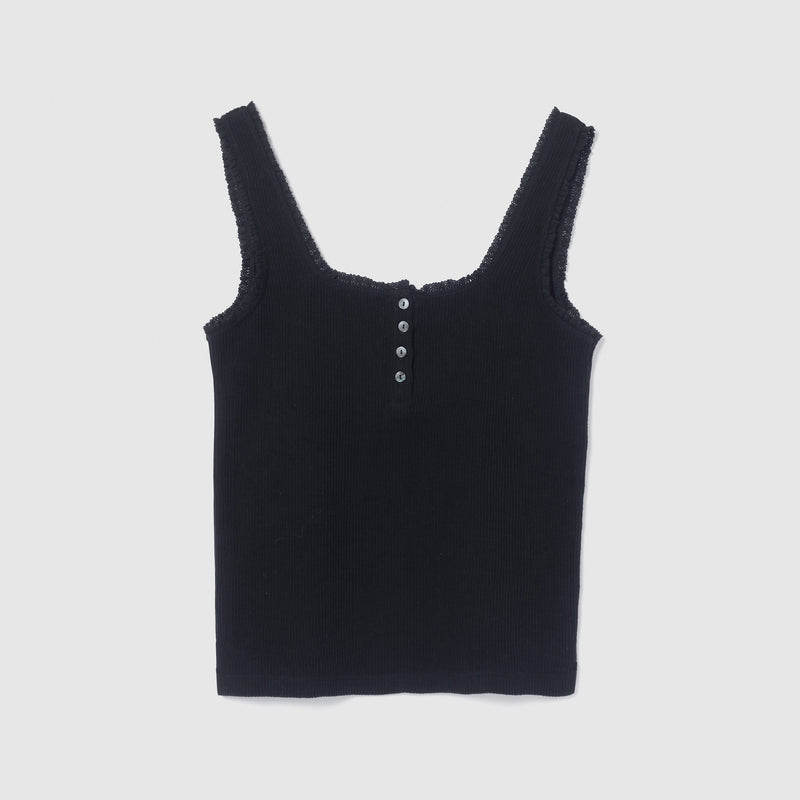 C/L 2-Face Lace Square Cut Tank