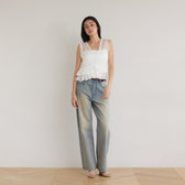 Sheer Frill Layered Bustier