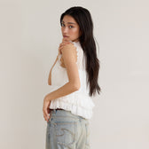 Sheer Frill Layered Bustier