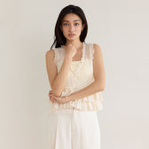Sheer Frill Layered Bustier