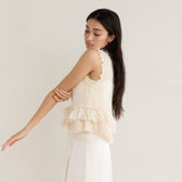 Sheer Frill Layered Bustier