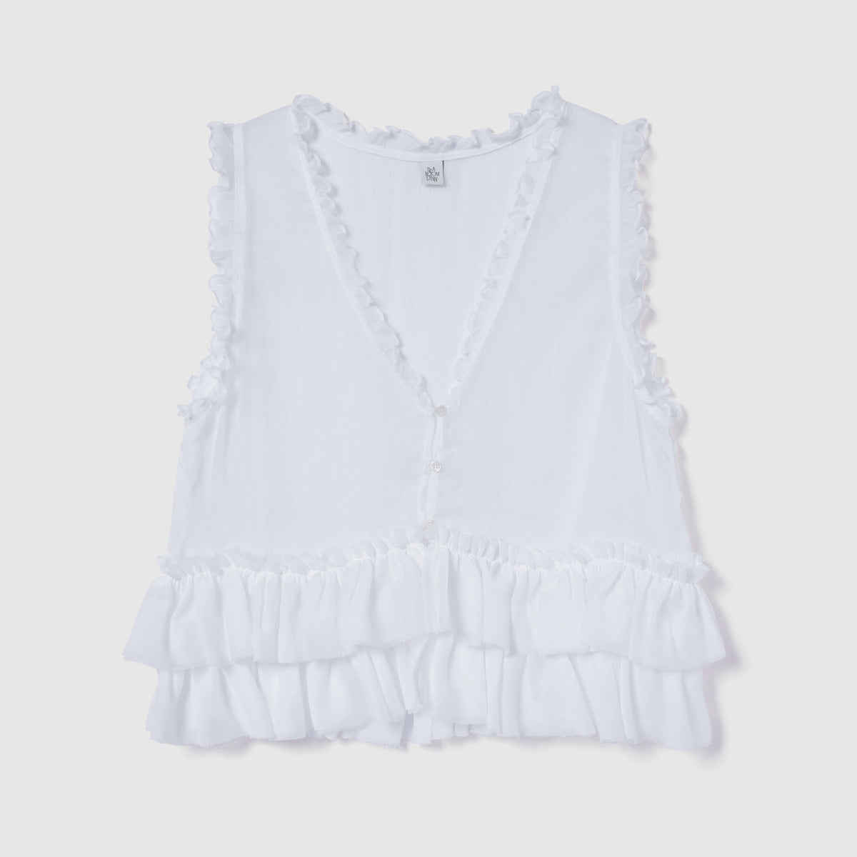 Sheer Frill Layered Bustier