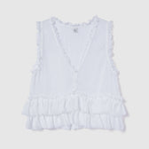 Sheer Frill Layered Bustier