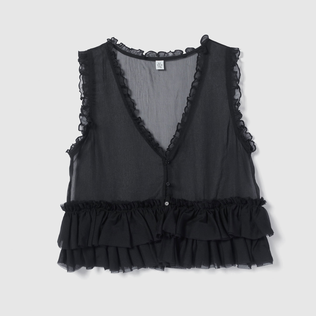 Sheer Frill Layered Bustier