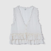 Sheer Frill Layered Bustier