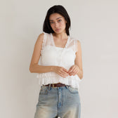 Sheer Frill Layered Bustier