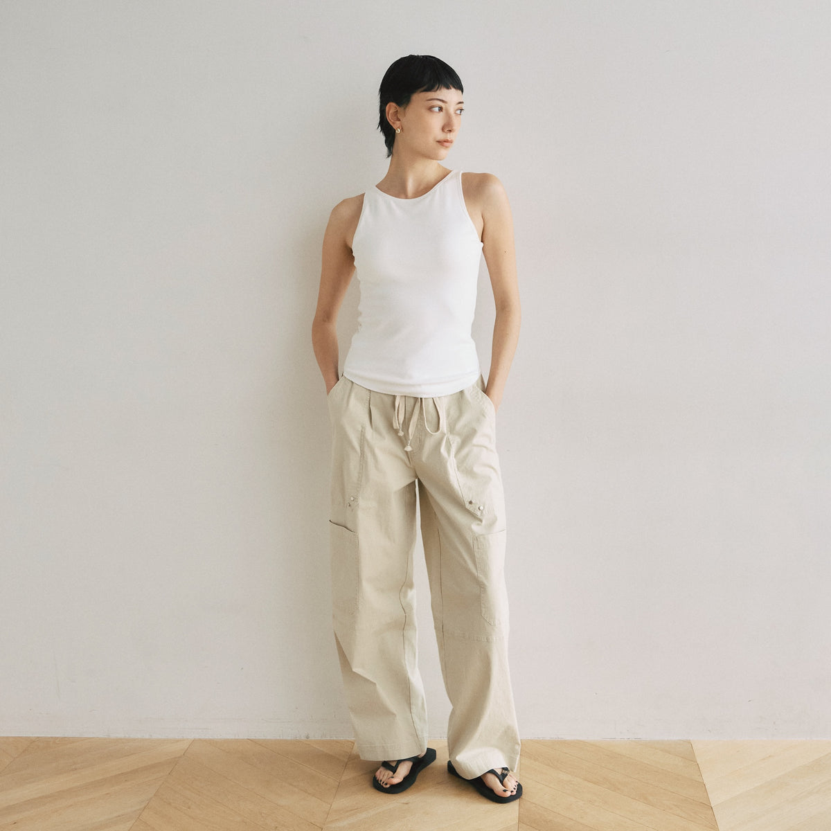 Fit Pad Marshmallow Soft Ribbed Sleeveless Tank